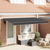 vidaXL Toldo Retr&aacute;ctil Manual Antracita 350 x 200 cm tela