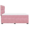 vidaXL Cama box spring con colch&oacute;n terciopelo rosa 140x200 cm