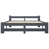 vidaXL Estructura cama sin colchón madera pino gris oscuro 160x200 cm