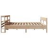 vidaXL Estructura de cama sin colch&oacute;n madera maciza de pino 200x200 cm