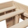 vidaXL Estructura de cama sin colch&oacute;n madera maciza de pino 90x190 cm