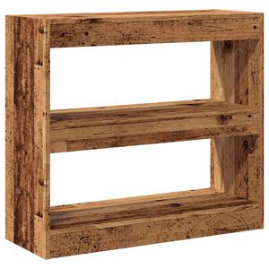 vidaXL Estanter&iacute;a/divisor de espacios madera antigua 80x30x72 cm