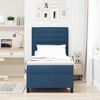 vidaXL Cama tipo Box Spring con colch&oacute;n Azul 100 x 200 cm tela