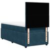 vidaXL Cama box spring con colch&oacute;n terciopelo azul oscuro 80x200 cm