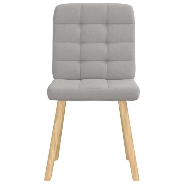 vidaXL Sillas de comedor 4 uds tela gris nube