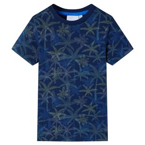 vidaXL Camiseta infantil azul marino 104