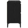 vidaXL Gabinete de Lavabo para Baño Roble Negro 80 x 33 x 60 cm