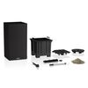 LECHUZA Jardinera CANTO Stone 40 LED High ALL-IN-ONE 40x40 cm negro