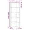 vidaXL Estanter&iacute;a esquina 5 niveles madera roble ahumado 50x50x179 cm