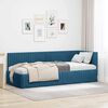 vidaXL Estructura de cama en esquina Azul 80 cm x 200 cm Terciopelo