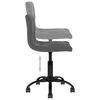 vidaXL Sillas de comedor giratorias 2 unidades terciopelo gris oscuro