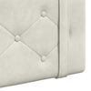 vidaXL Cabecera Colgante Crema 210 x 55 x 5 cm Terciopelo