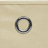 vidaXL Cajas de almacenaje 10 uds tela crema 32x32x32 cm