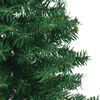 vidaXL &Aacute;rbol de Navidad artificial de esquina verde 210 cm PVC