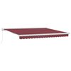 vidaXL Toldo retr&aacute;ctil manual burdeos 400x300 cm