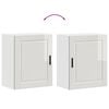 vidaXL Armario pared cocina Porto madera ingenier&iacute;a blanca alto brillo