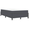 vidaXL Estructura de cama con colch&oacute;n Gris oscuro 120 x 190 cm tela