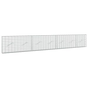 vidaXL Gabi&oacute;n con Alambre de 3,5 mm y Malla de 5x10 cm 350x10x50 cm