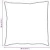 vidaXL Almohada con almohada 80 x 80 cm Algod&oacute;n