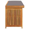 vidaXL Cojines para exterior 150x50x60,5 cm madera maciza acacia