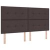 vidaXL Cama tipo Box Spring Marr&oacute;n oscuro 180 x 200 cm tela