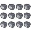 vidaXL Foco LED solar de exterior con forma de piedra 12 uds
