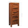 vidaXL Mueble de cajones madera acacia maciza 45x32x115 cm