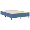 vidaXL Cama de plataforma Azul 160 x 200 cm tela