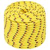 vidaXL Cuerda multiusos 12 mm 50 m Amarillo PP 930 kg Carga m&aacute;x.