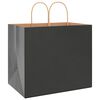 vidaXL Bolsas de papel con asas 250 uds negra 32x22x28 cm