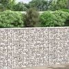 vidaXL Arriate de gaviones de trapecio acero galvanizado 100x20x100 cm