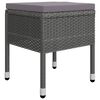 vidaXL Juego de comedor de jardín de 5 piezas gris