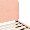 vidaXL Estructura de cama con cabecera Rosa 80 x 160 cm Tela de Oveja
