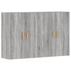 vidaXL Armarios de pared 2 uds madera de ingenier&iacute;a gris Sonoma