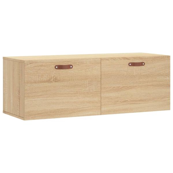 vidaXL Armario de pared madera ingenier&iacute;a roble Sonoma 100x36,5x35 cm