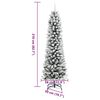 vidaXL &Aacute;rbol de Navidad artificial 210 cm PVC, Metal y Pl&aacute;stico