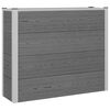vidaXL Arriate elevado Gris 100 x 30 x 82 cm WPC y Aluminio