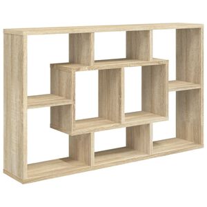 vidaXL Estanter&iacute;a pared madera ingenier&iacute;a roble Sonoma 85x16x52,5 cm