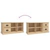 vidaXL Mueble de TV madera contrachapada roble Sonoma 102x35,5x47,5 cm