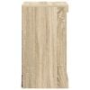 vidaXL Aparador con luces LED roble Sonoma 41x37x67 cm