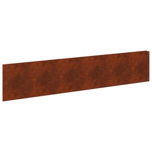 vidaXL Borde de C&eacute;sped 20 uds. 100 x 22 cm Acero Oxidado