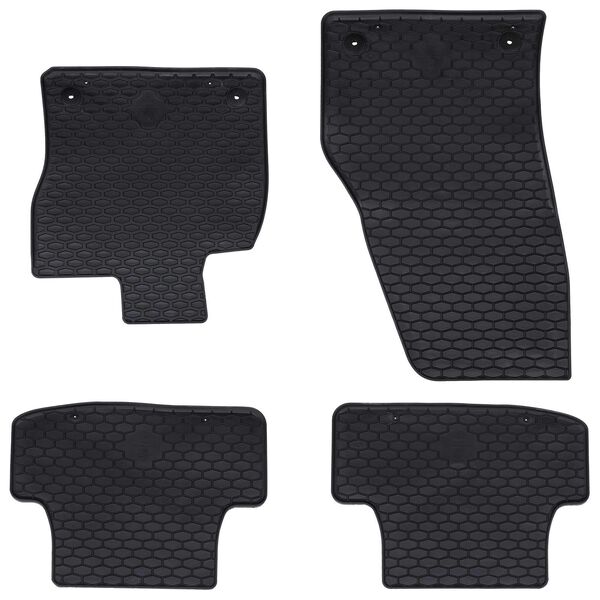 vidaXL Alfombrilla de Coche 4 pcs Negro VW T-ROC TPE