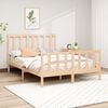 vidaXL Estructura de cama sin colch&oacute;n madera de pino maciza 120x200 cm