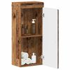 vidaXL Armario de pared para ba&ntilde;o TULUM Madera vieja 37 x 24,5 x 86 cm
