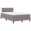 vidaXL Cama tipo Box Spring con cabecera Taup&eacute; 120 x 190 cm tela