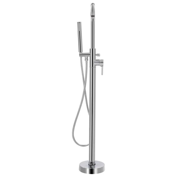 vidaXL Grifo para ba&ntilde;era de pie acero inoxidable 118,5 cm