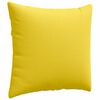 vidaXL Cojines de sofá 2 pcs Amarillo Claro 50 x 50 cm tela