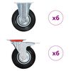 vidaXL Ruedas 12 unidades 125 mm