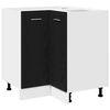 vidaXL Mueble colgante Roble Negro 75,5 x 75,5 x 80,5 cm