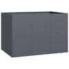 vidaXL Jardinera acero gris antracita 120x80x80 cm